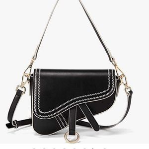 Women's Saddle Bag Vintage Stitching Mini Crossbody Shoulder Strap Small Purse